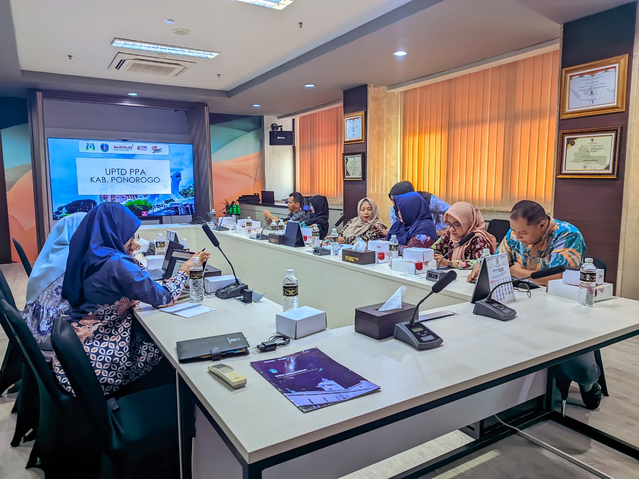 Rapat Pembentukan UPTD PPA Ponorogo Bersama Biro Organisasi
